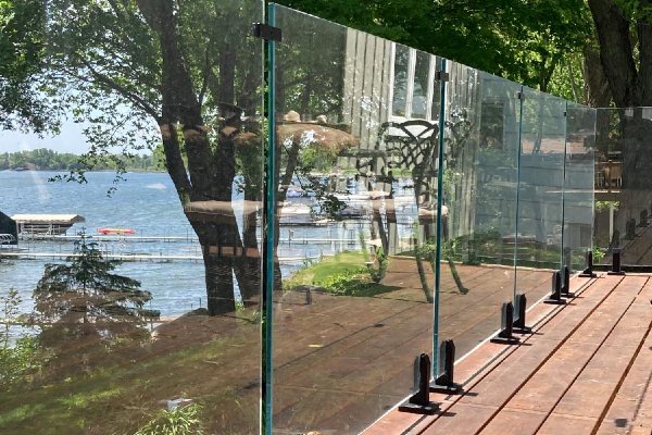 glass railing for decks naperville